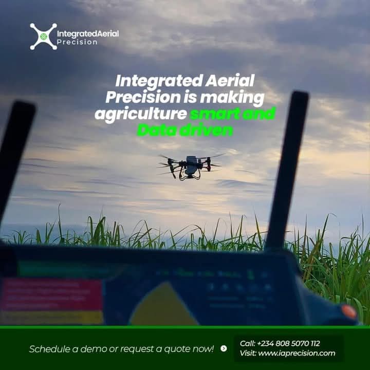 A graphics about Integrated Aerial Precision